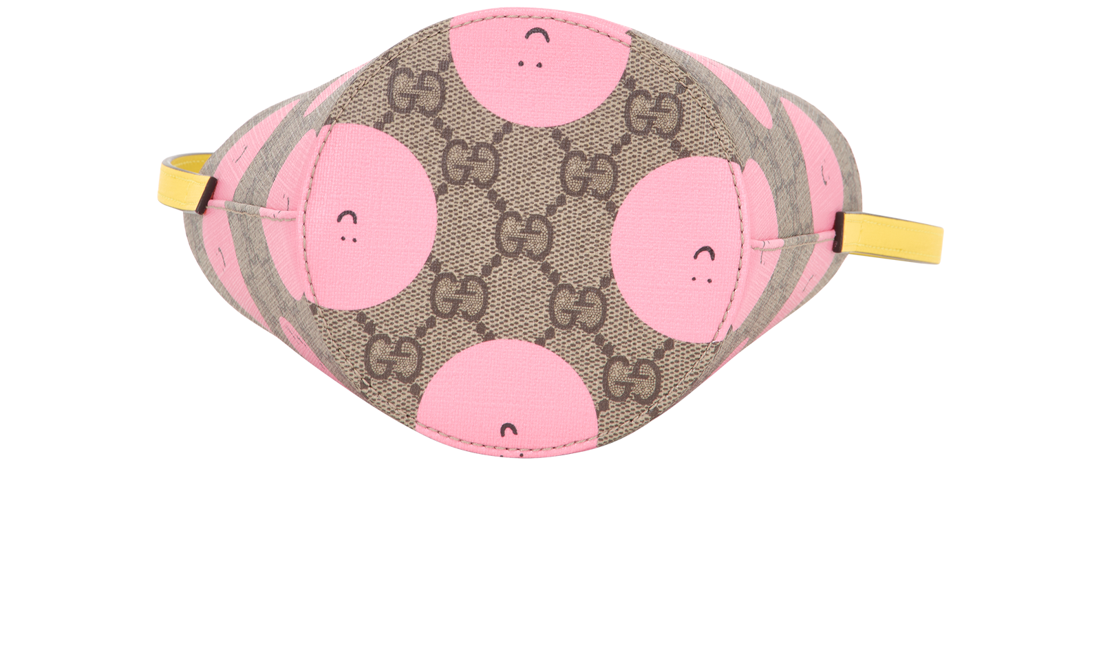 Printed GG Bucket Bag, &pound;350, Handbags, Beige, Canvas, Top view